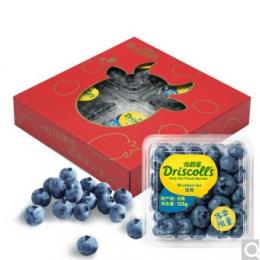 Driscoll's 怡颗莓 当季限量 超大果 云南蓝莓4盒 约125g/盒 新鲜水果